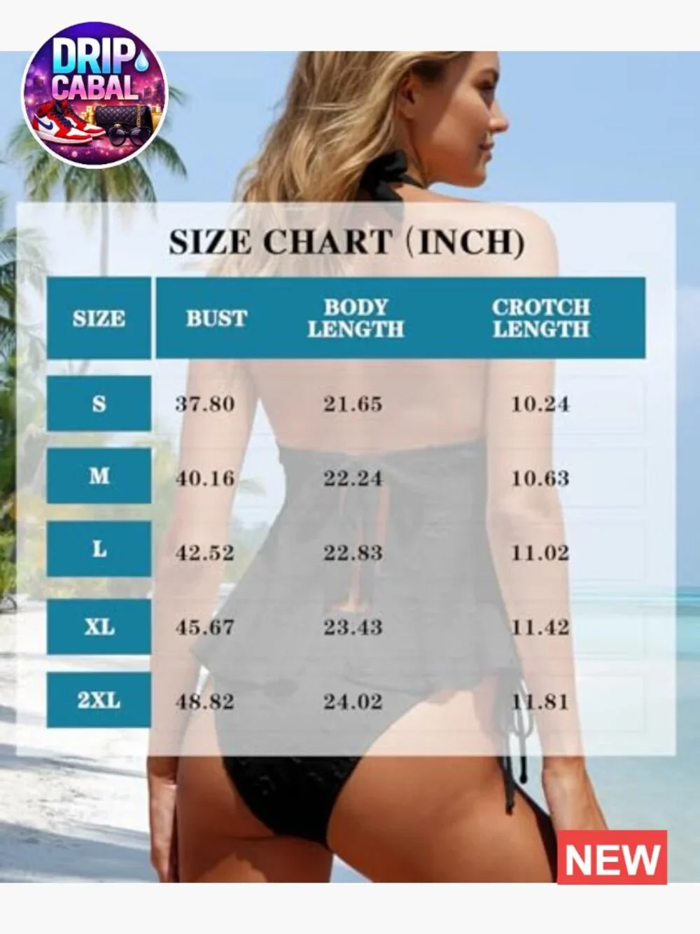 Halter Tankini Top with Tummy Control Textured V-Neck Swimwear